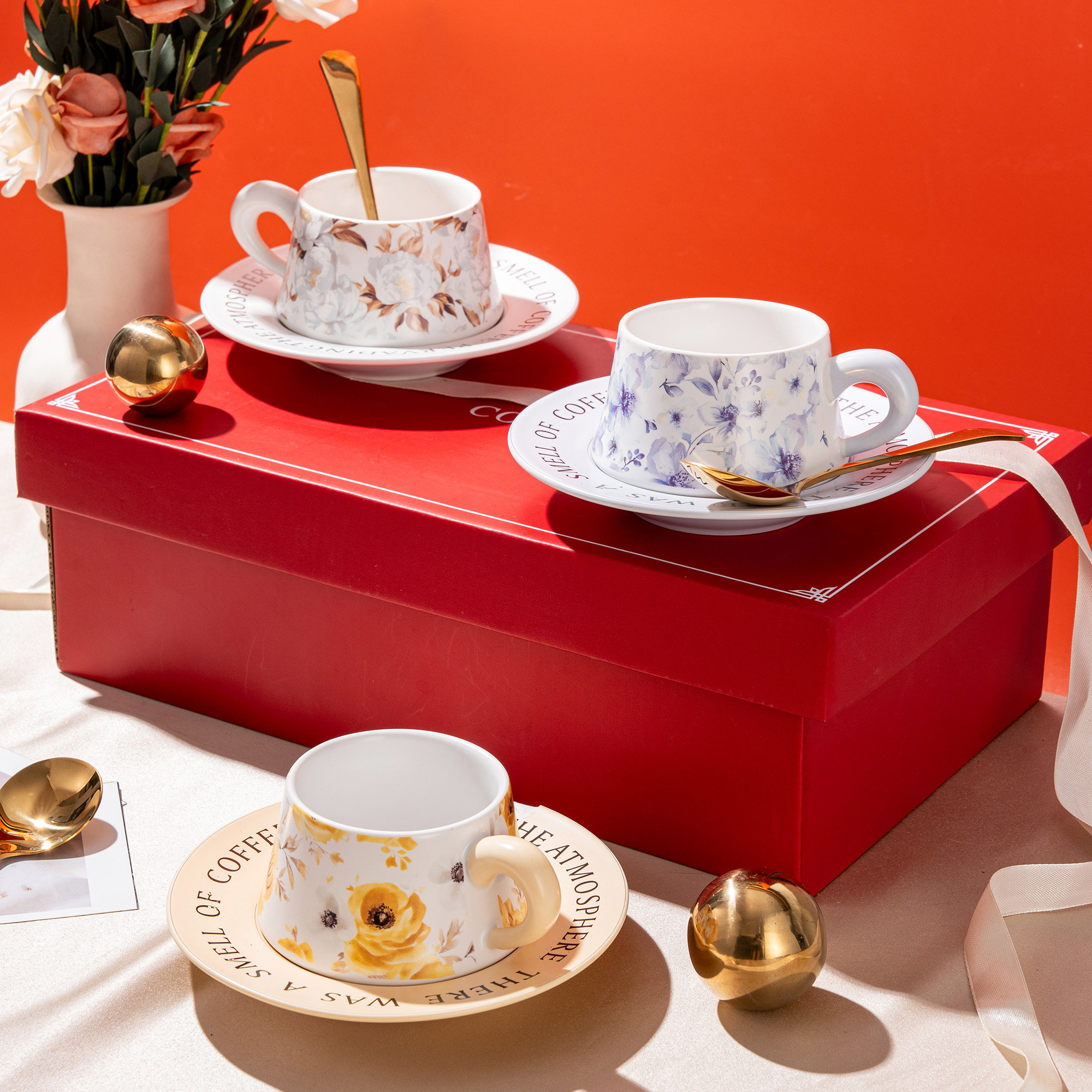 高级感咖啡杯子高档精致搬家乔迁新居茶杯套装结婚新婚生日礼物女