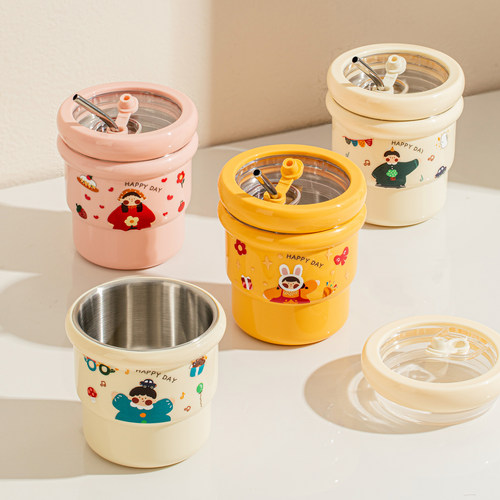 儿童水杯家用食品级不锈钢防摔