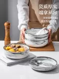 Керамическая мраморная супница для еды для домашнего использования, комплект, легкий роскошный стиль
