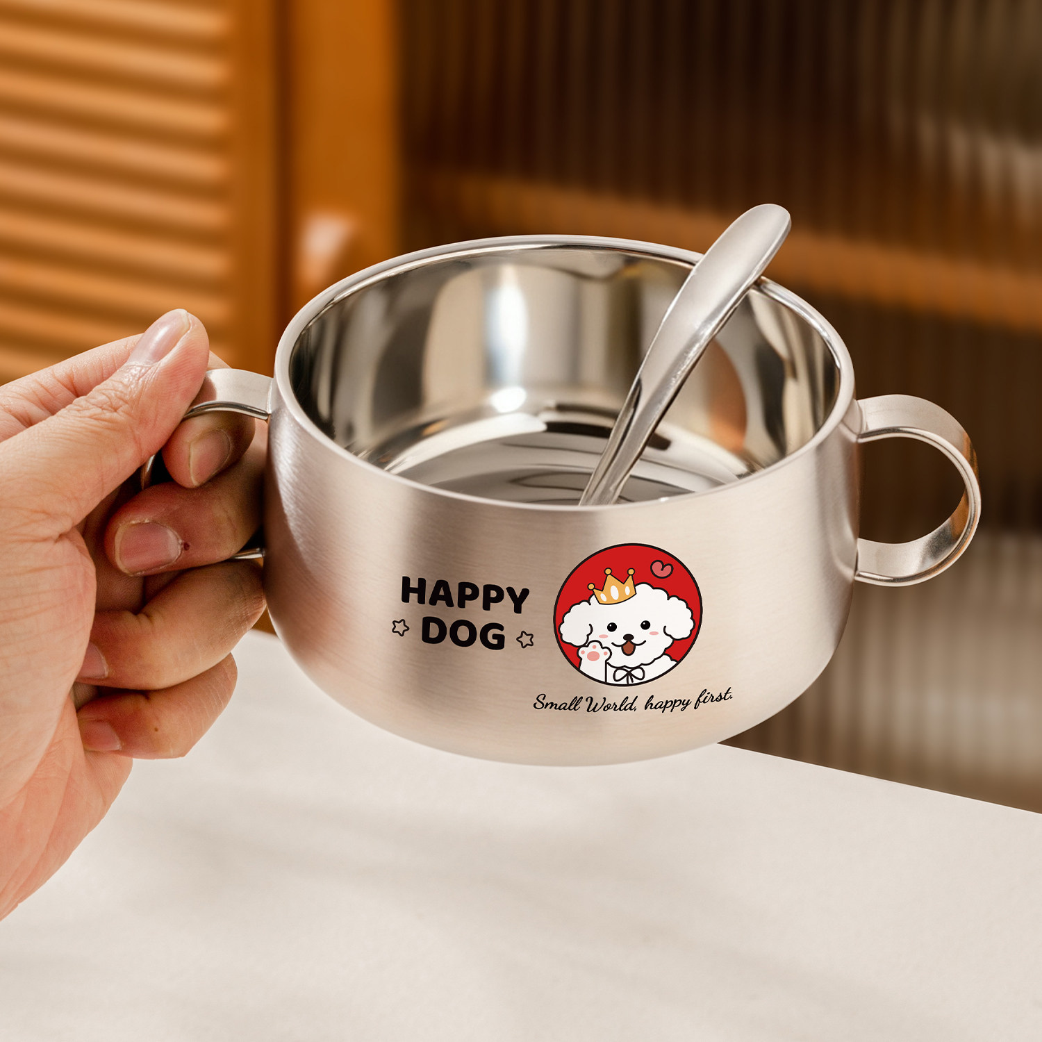 316不锈钢儿童碗食品级3岁以上宝宝吃饭个人专用碗防烫婴儿辅食碗