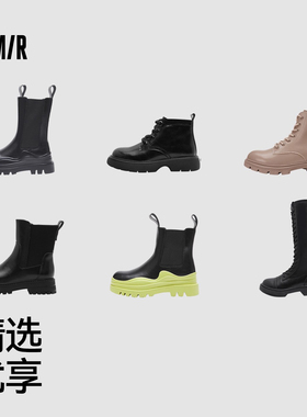 【鞋品合集B】Semir女鞋马丁靴2025秋季新款雪地靴长筒靴男大黄靴