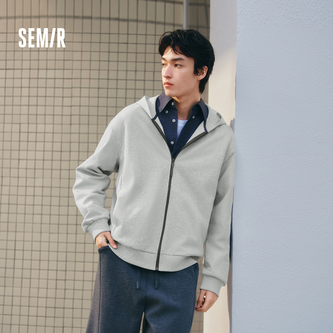 宽松连帽夹克 时尚潮流 男女同款