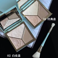 TIMAGE彩棠高光修容盘三色mini三色一体哑光提亮立体 有防伪码