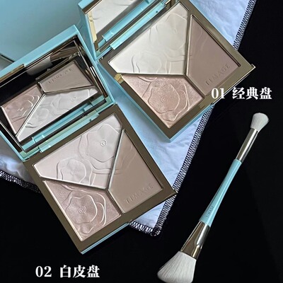 TIMAGE彩棠高光修容盘三色mini三色一体哑光提亮立体 有防伪码