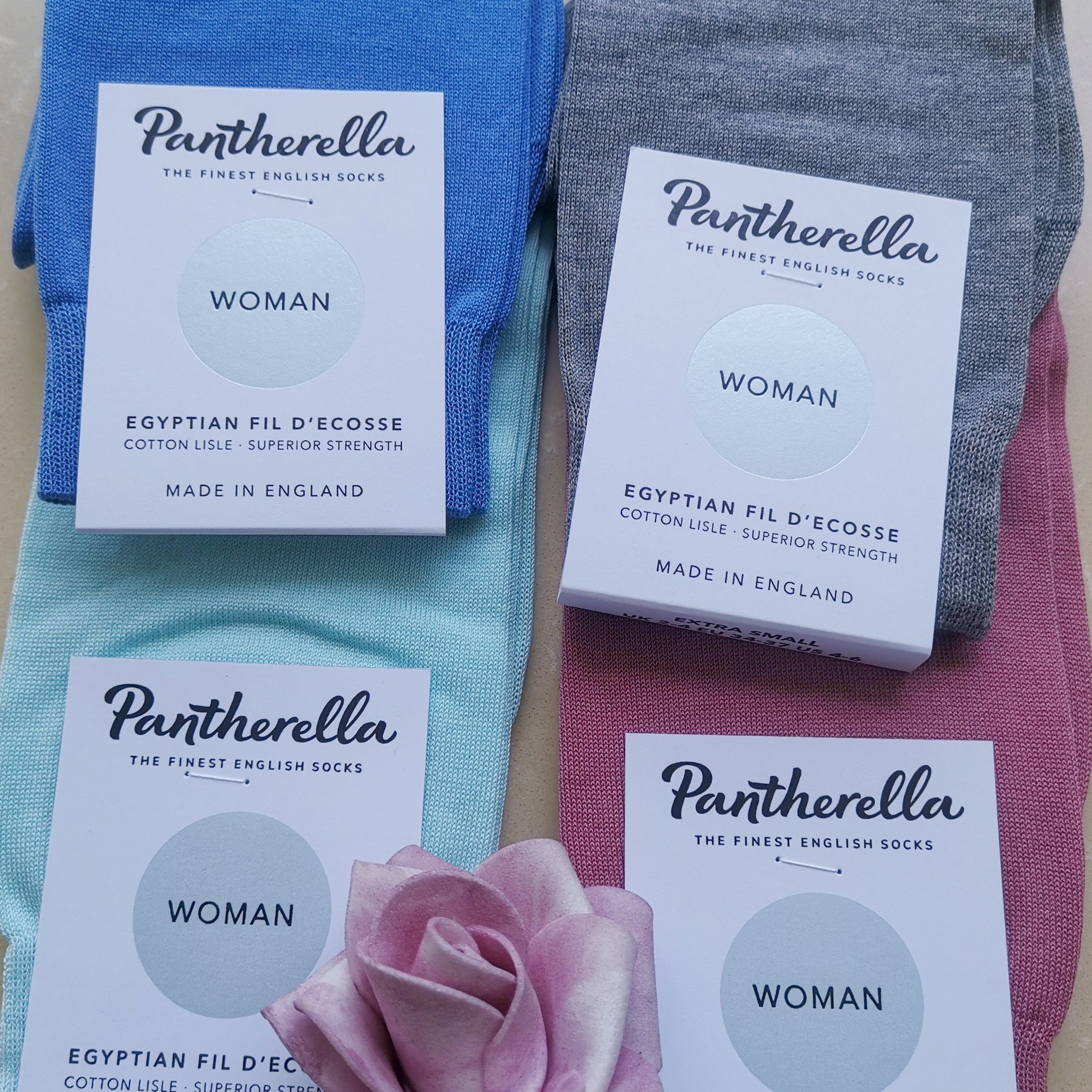 英国进口Pantherella潘莎睿拉女士四季款短袜W304/X系列POPPY