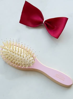 赫格丽梳子Hercules超柔猪鬃气囊长发卷发梳专业按摩不打结王妃梳