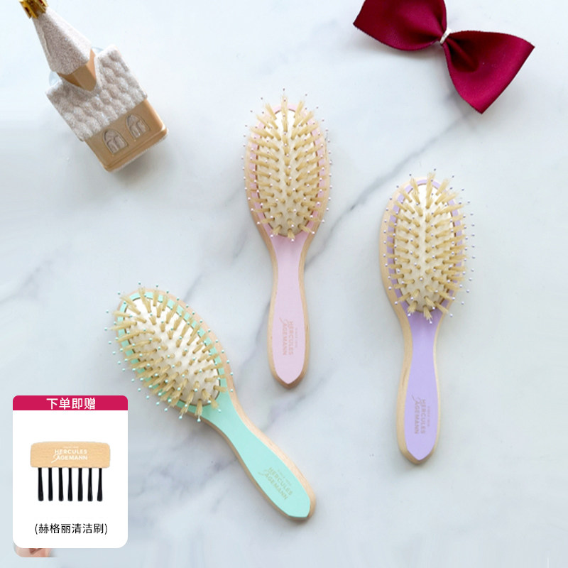 章小蕙款赫格丽猪鬃梳气囊猪鬃