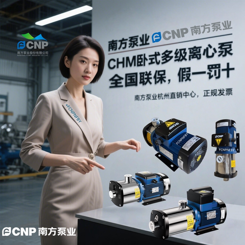 南方泵业CHM1/2/4/8-1/2/3/4/5/6LSWSC轻型卧式不锈钢多级离心泵