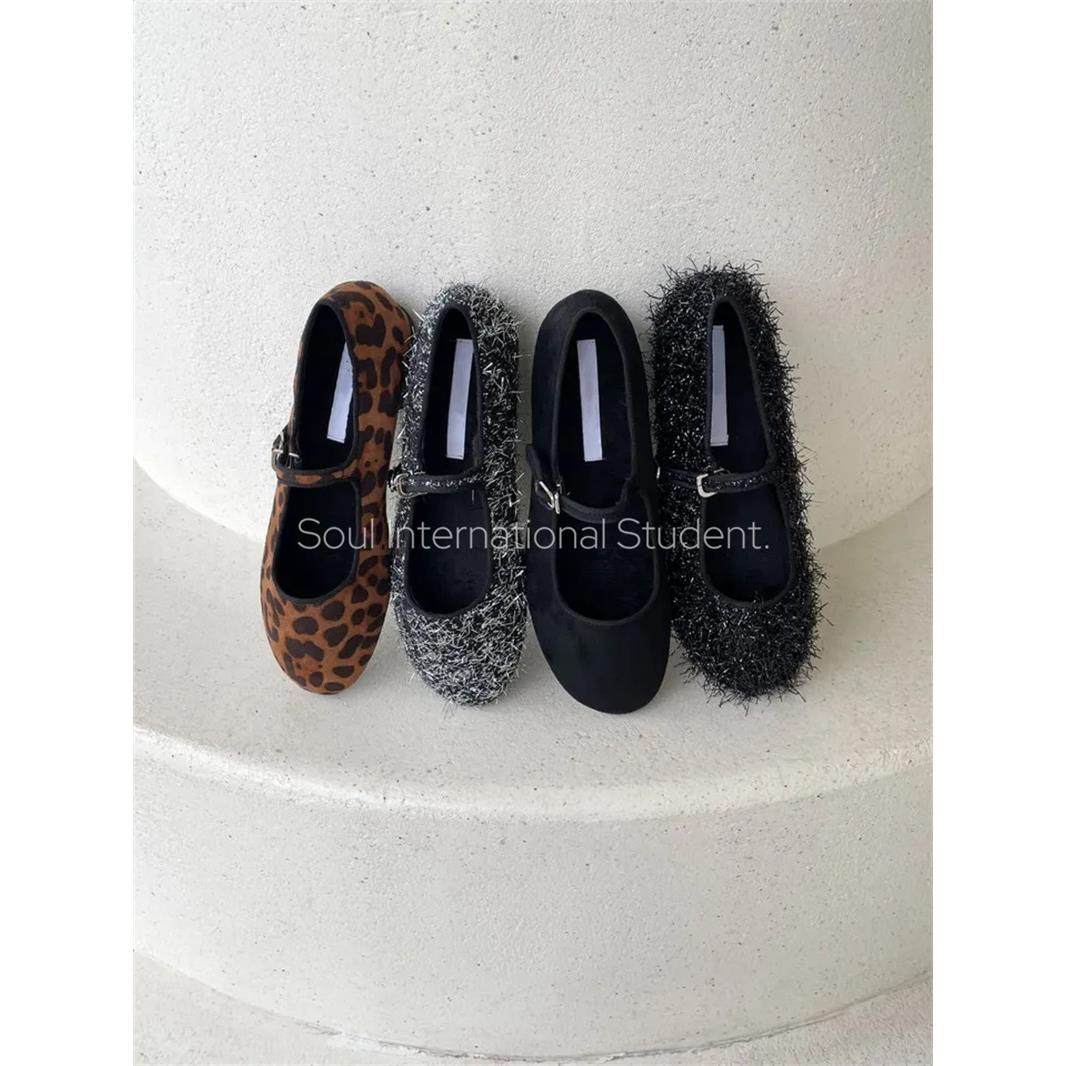 韩国复古玛丽珍鞋女灰姑娘秋冬一字带加绒百搭浅口平底鞋,女鞋,玛丽珍鞋,淘宝优惠券,粉丝福利购,淘宝优惠卷