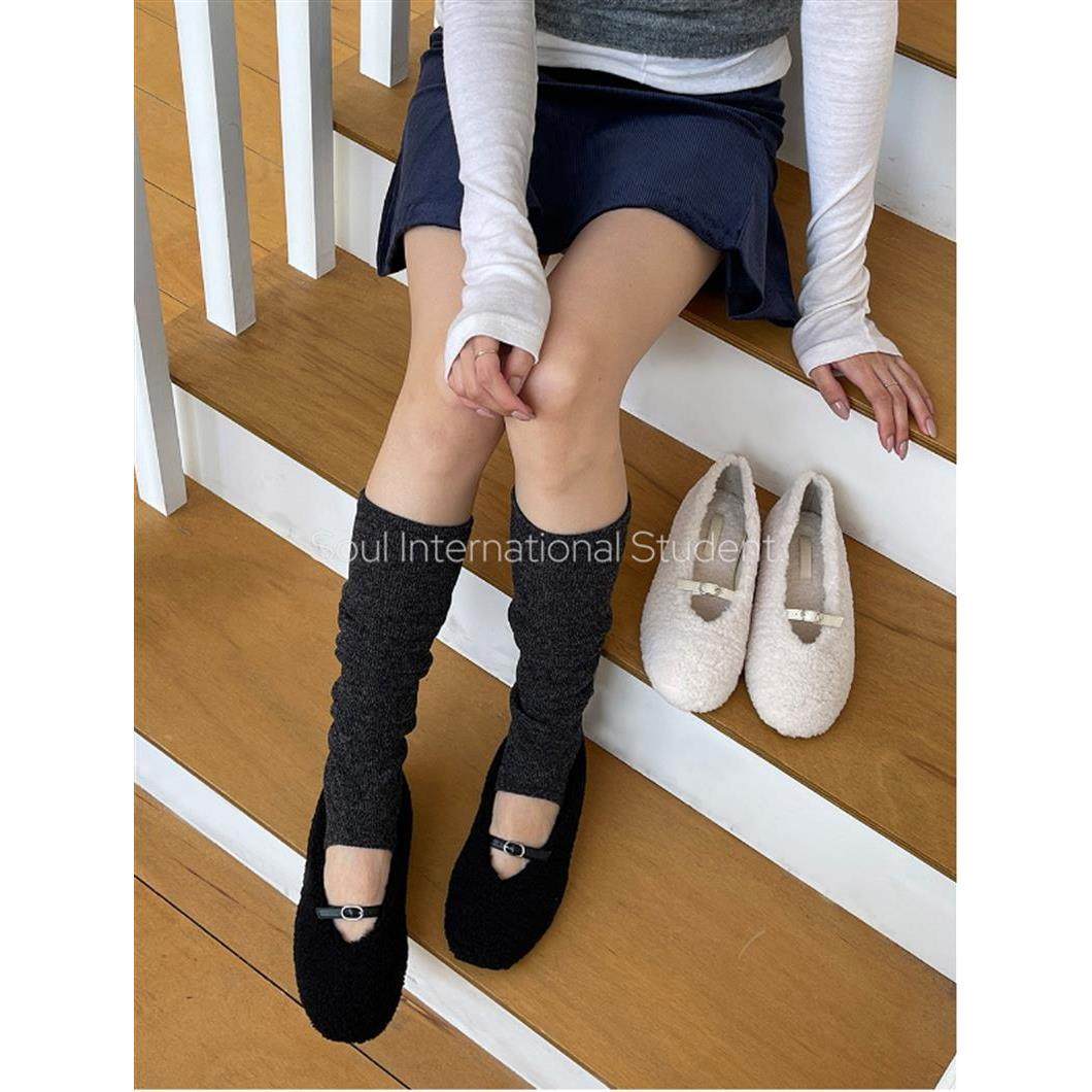 复古学院风加绒玛丽珍鞋女灰姑娘甜美加绒保暖平底鞋毛毛鞋,女鞋,玛丽珍鞋,淘宝优惠券,粉丝福利购,淘宝优惠卷