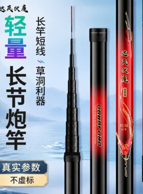 大物鱼竿青鱼鲟鱼巨物台钓竿高碳19调超轻硬长杆鲢鳙专用鱼竿手竿