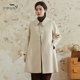 文艺显瘦通勤百搭长款 依伽依佳2022冬季 新款 呢大衣外套女EEDD007
