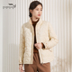 依伽依佳2024秋冬新款 文艺简约纯色短款 立领棉衣外套女ENDM006