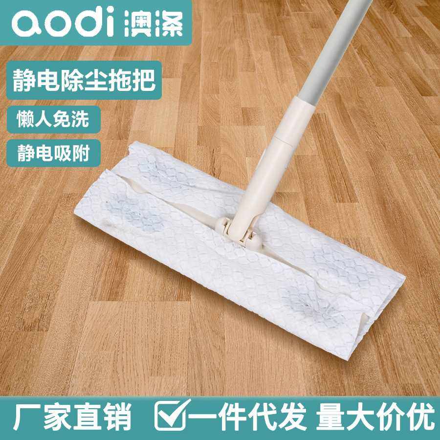 澳涤静电除尘纸拖把一次性免手洗拖布新款家用懒人平板洗脸巾拖把,家庭/个人清洁工具,平板拖把,淘宝优惠券,粉丝福利购,淘宝优惠卷