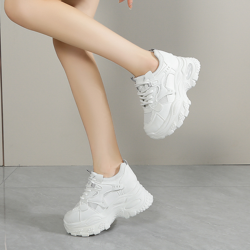 时尚厚底老爹鞋女款2025新款