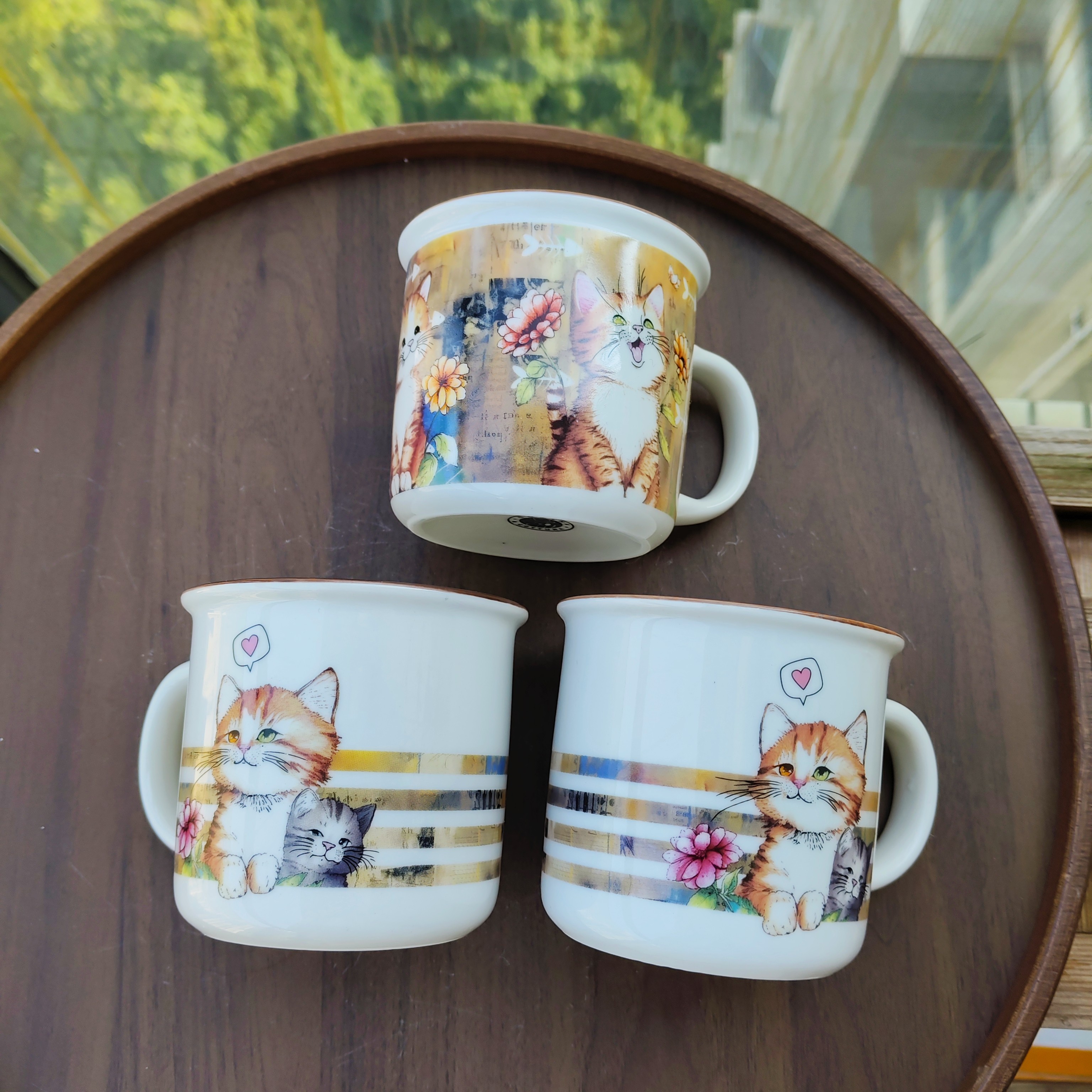 出口可爱陶瓷猫咪缸子杯