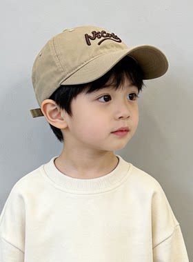 男童帽子春秋季韩版儿童棒球帽女男孩遮阳帽宝宝鸭舌帽潮2026新款
