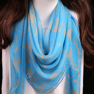 真丝大方巾桑蚕丝薄乔春秋季印花韩版蚕丝夏季防晒薄款丝巾女纱巾