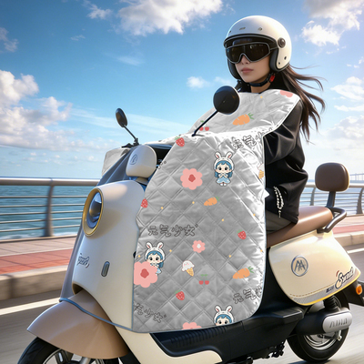 电动车挡风被夏季防雨防晒遮阳罩摩托车四季通用防风防水电瓶春秋