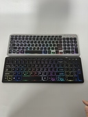 发光蓝牙键盘颜色随机 diy研究 不包好坏