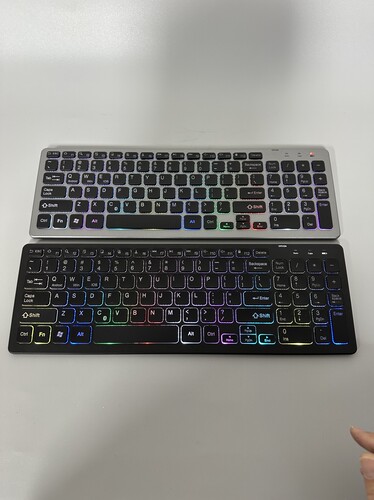 发光蓝牙键盘颜色随机 不包好坏 diy研究