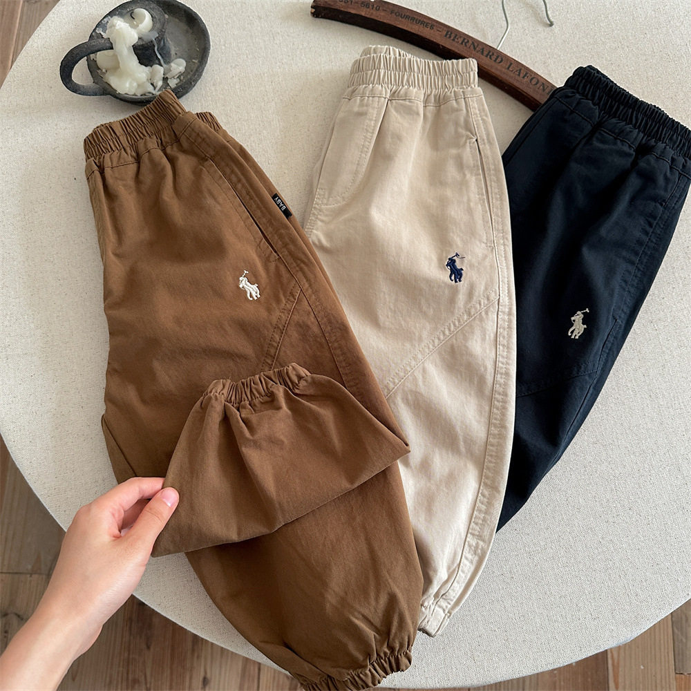 儿童休闲裤男2025春秋装新款小童束脚裤全棉宝宝潮牌长裤子女洋气,童装/婴儿装/亲子装,裤子,淘宝优惠券,粉丝福利购,淘宝优惠卷
