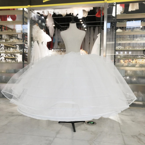 婚纱裙撑七钢圈两纱重工衬花嫁撑