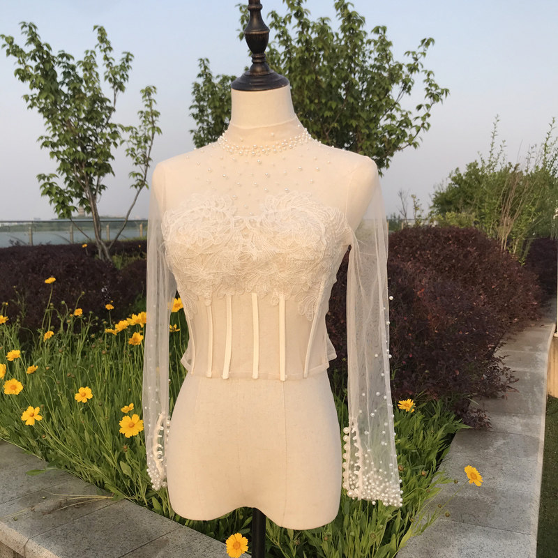 新娘2023婚纱礼服长袖蕾丝鱼骨珍珠披肩女夏薄款外搭防晒配裙子女,服饰配件/皮带/帽子/围巾,围巾/丝巾/披肩,淘宝优惠券,粉丝福利购,淘宝优惠卷