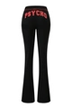 Black Trousers with Red Letters