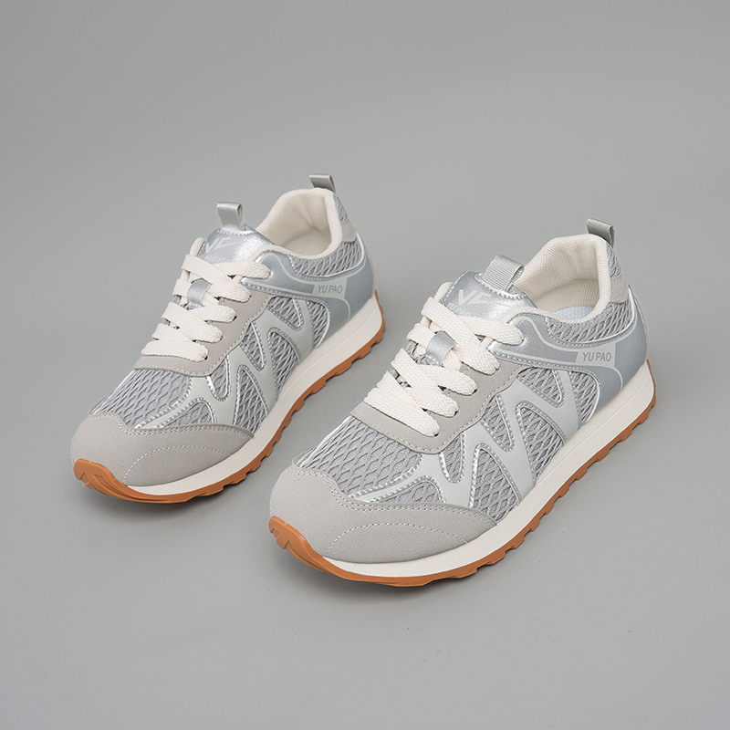 爆款厚底网面透气阿甘鞋女2025秋季新款复古百搭运动休闲