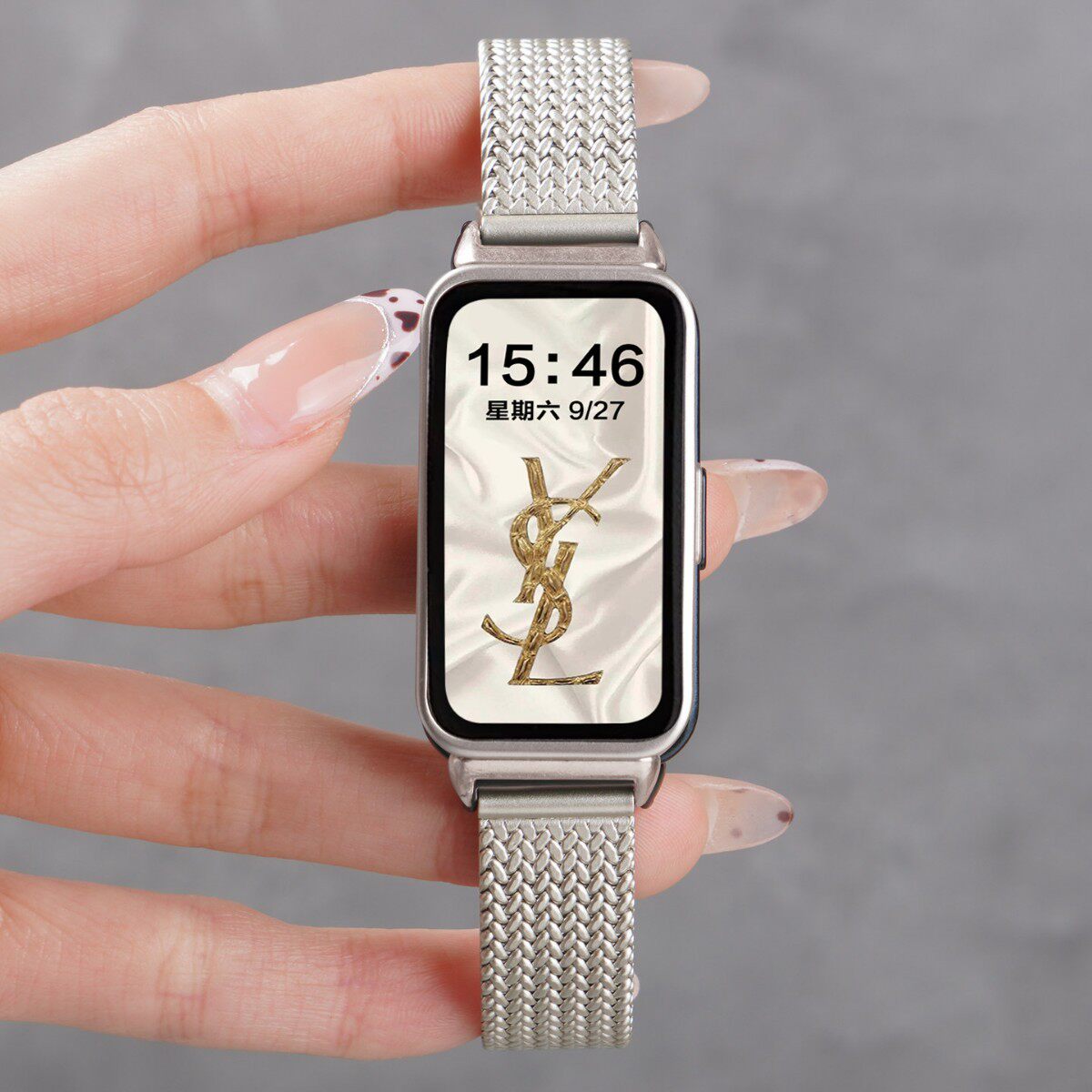 适用华为手环11金属表带10手表11pro麦穗磁吸扣腕带华为手环8/9