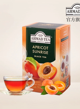 AHMAD TEA英国亚曼晨时杏意杏子杏桃红茶袋泡茶包原装进口正品