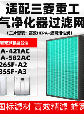 适配三菱重工新风机SPA-421ACSPA-582AC净化滤芯除醛霾味烟过滤网