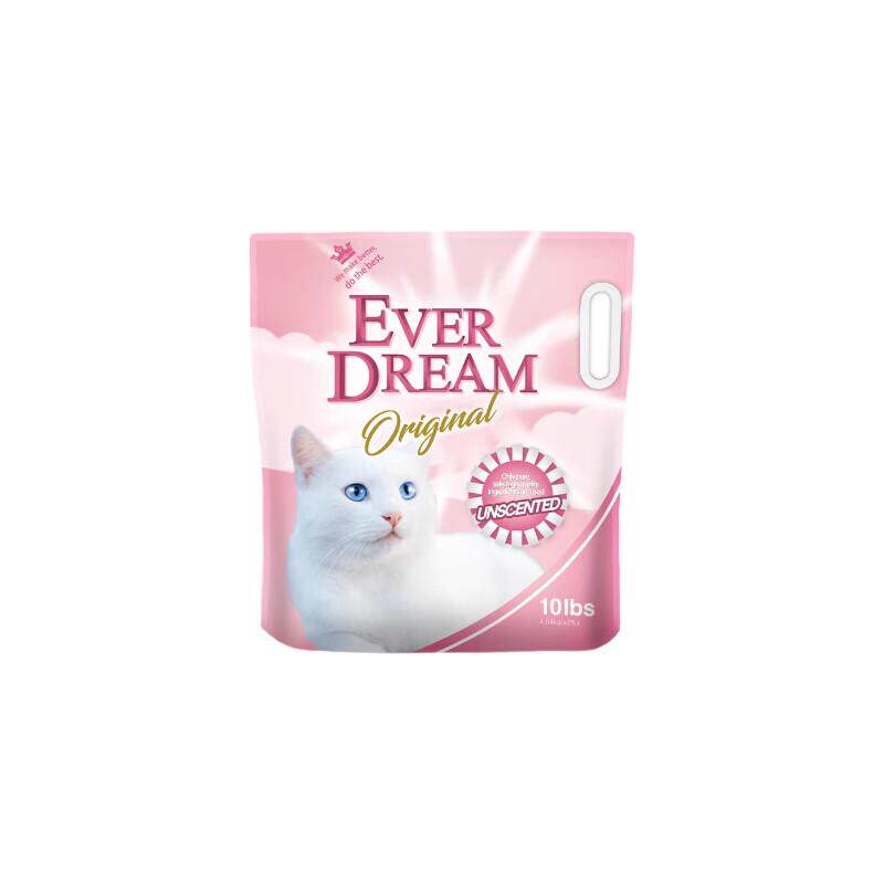 EVER DREAM天然钠基矿砂矿石猫砂活性炭除臭低尘破碎混合膨润土猫