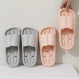 Мужские летние тапочки на платформе, нескользящие быстросохнущие слайдеры, обувь