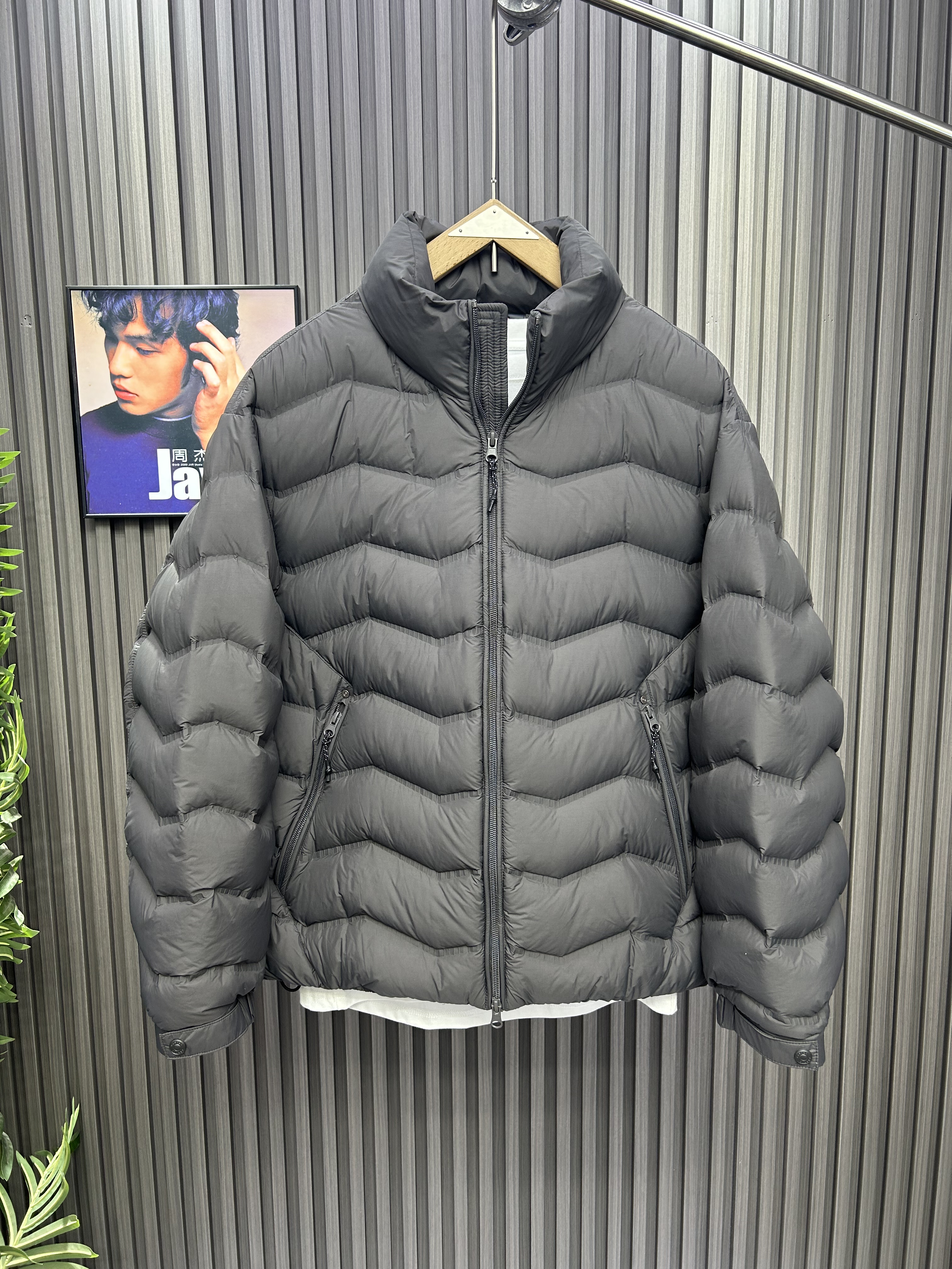 冬季90白鸭绒轻薄羽绒服立领排骨宽松短款轻蓬立领设计感户外休闲