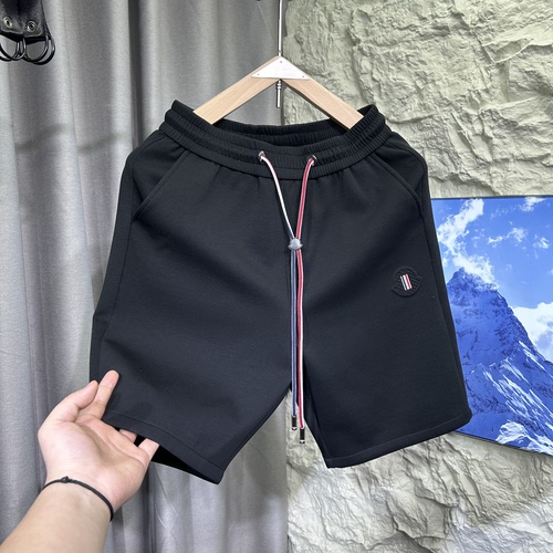 欧洲站夏季新品纯色立体设计感轻奢高级感五分裤修身空气层短裤男