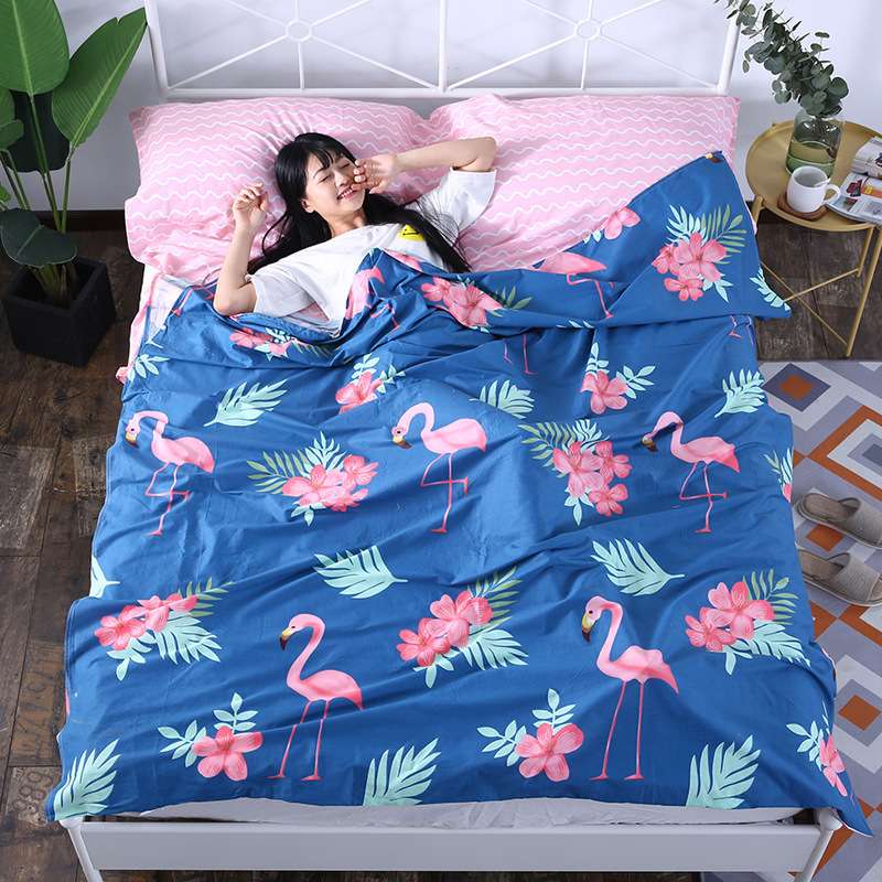 Khách sạn du lịch qua túi ngủ bẩn người lớn trong nhà khách sạn đôi chăn di động du lịch tấm người bông túi ngủ văn phòng travelgear