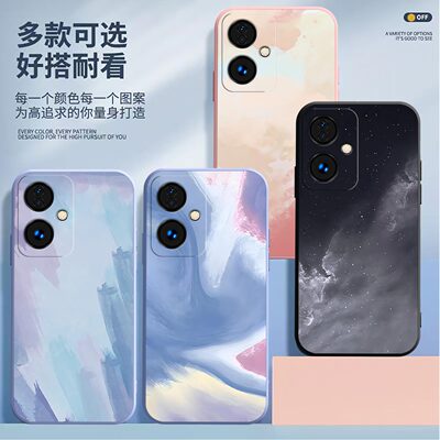 适用OPPOA2 A1s手机壳镜头全包pjb110磨砂水彩画超薄高级防摔软壳A2高颜值oppo保护套硅胶男女创意新款手机套