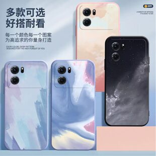 适用于OPPO 手机套 K10手机壳K10镜头全包PGJM10磨砂水彩画超薄高级防摔K10软壳高颜值保护套硅胶男女创意新款