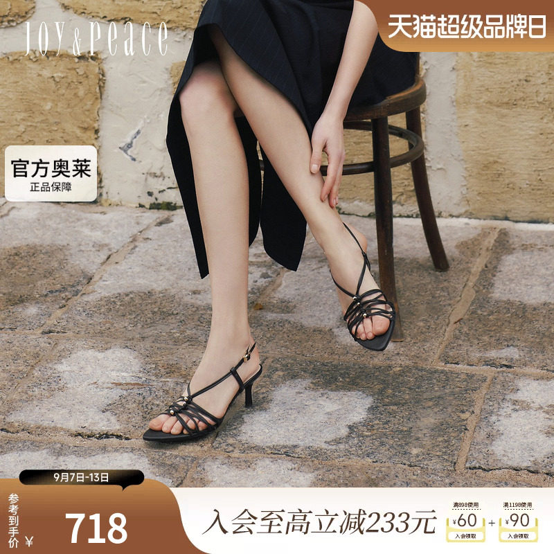 真美诗西西里恋曲高跟罗马凉鞋