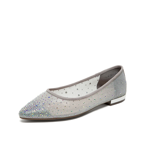 268元包邮 Teenmix 天美意 XNF04AQ0 仙女风闪钻女单鞋