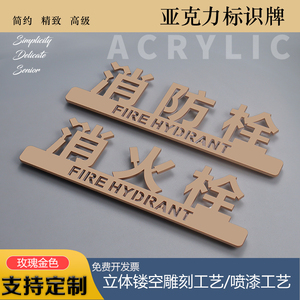消防栓标识牌消火栓灭火器火警电话贴纸标示标牌警示指示提示标志
