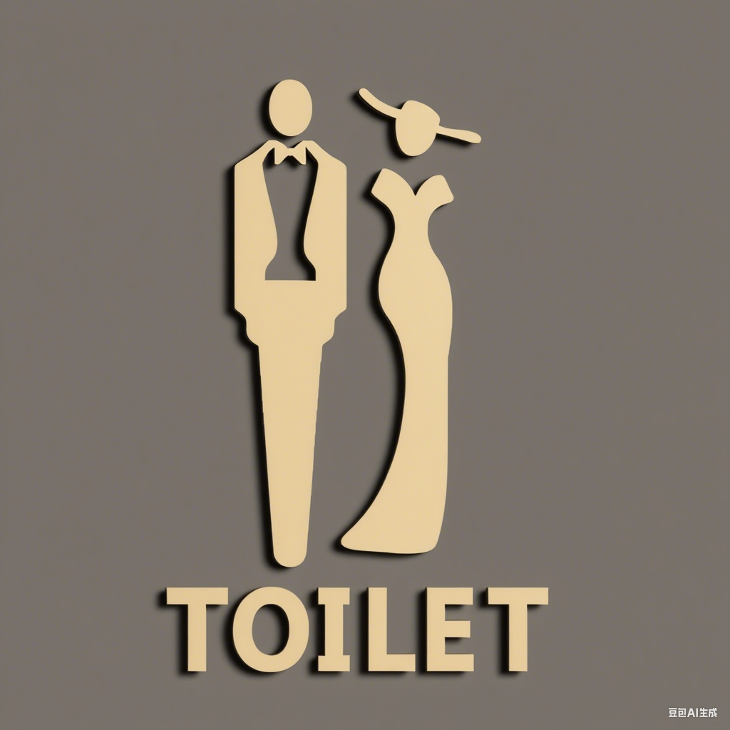 亚克力材质洗手间标识牌