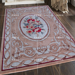 定制新西兰羊毛地毯卧室客厅茶几地毯手工地毯欧式美式样板间地毯