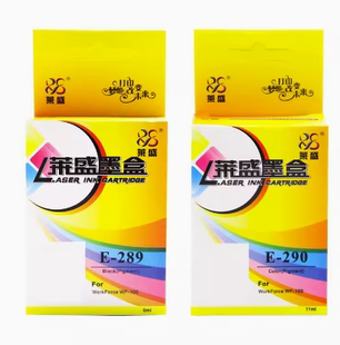 爱普生WF WF100便携式 100打印机黑色T289墨水 290 打印机废墨仓维护盒 彩色T290 莱盛适用爱普生wf100墨盒