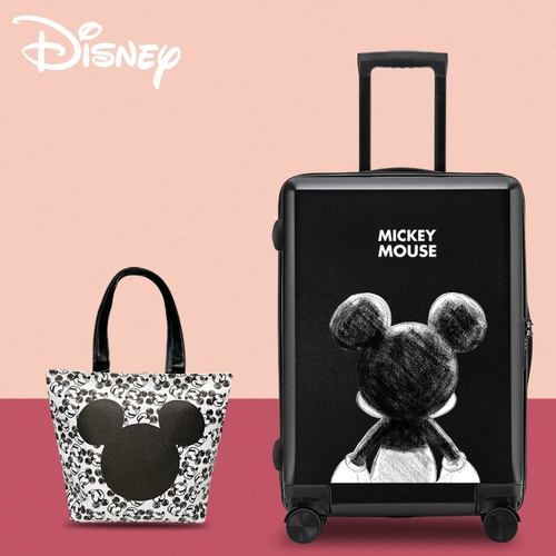Дисней, универсальный мультяшный чемодан на колесиках подходит для мужчин и женщин, Дисней Микки Маус