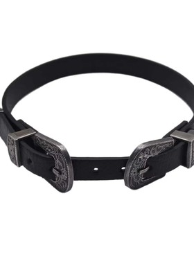 双扣头项链颈圈颈环千禧暗黑