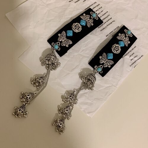 边夹金属复古民族风铃铛流苏发饰