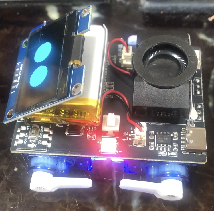 小智机器狗小智Ai智能对讲WiFi链接语音互动基础动作3d打印码表